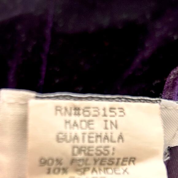 Vintage Y2K Velvet Maxi Dress Whimsygoth Dark Romantic Fairy Goth Size 10 - Picture 7 of 8